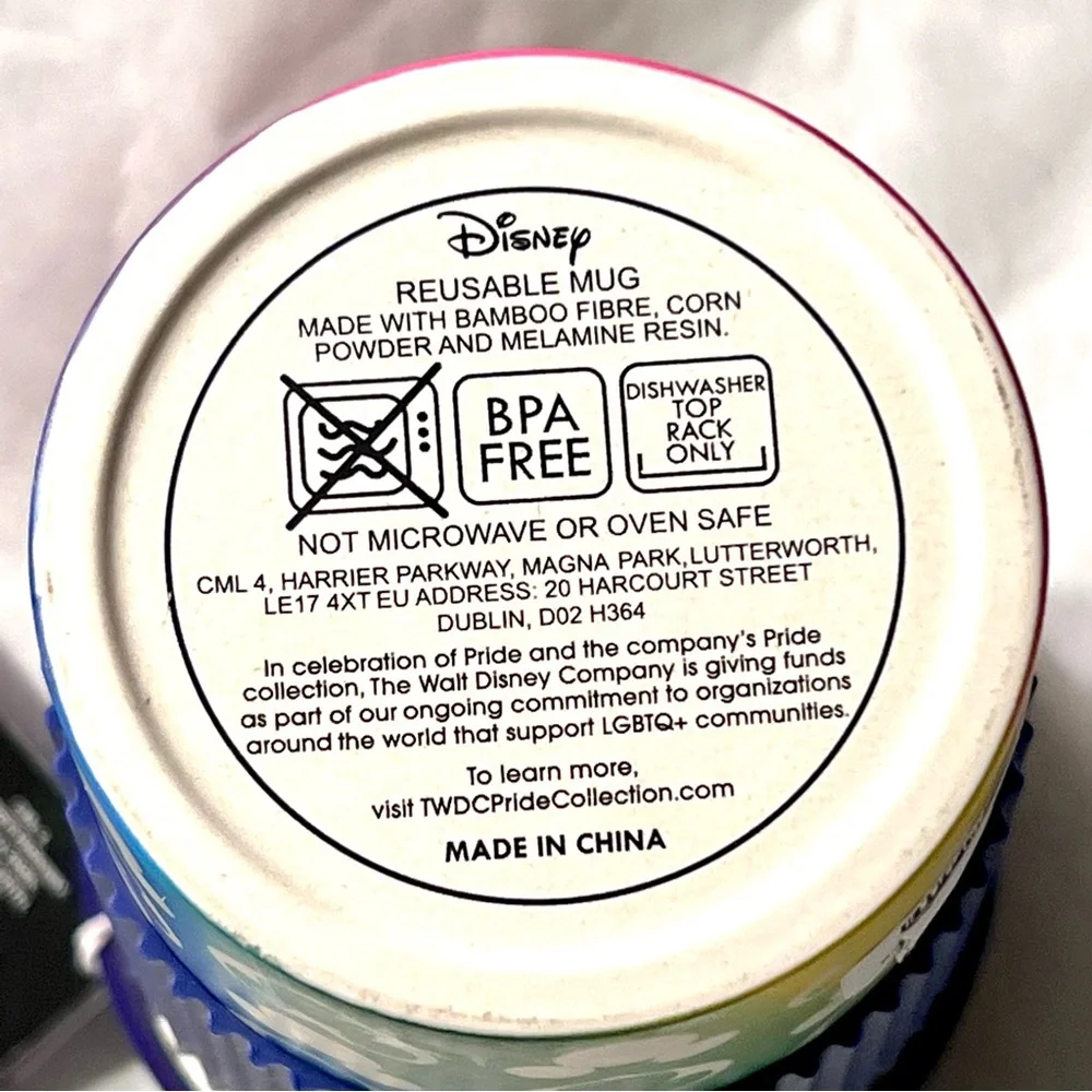 Disney Pride Collection Bamboo Travel Mug Purple/Multi 20oz